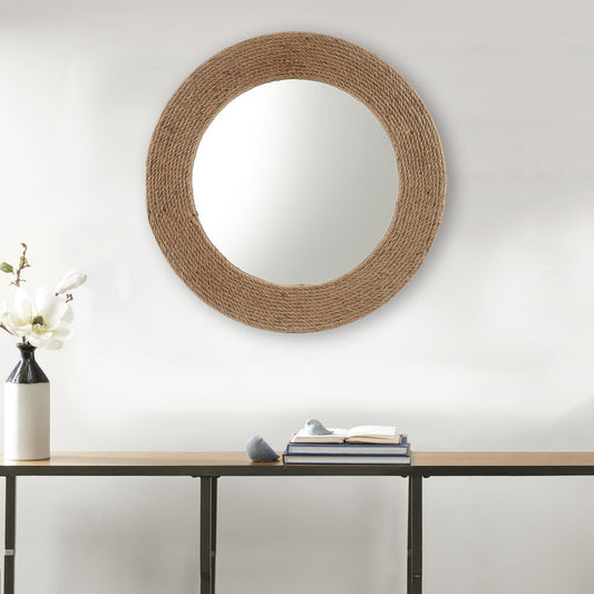 Coastal Jute Rope Mirror | 26 in Round