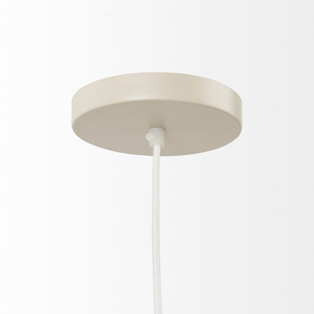 Natural Cane Pendant | Layered Woven Cylinder
