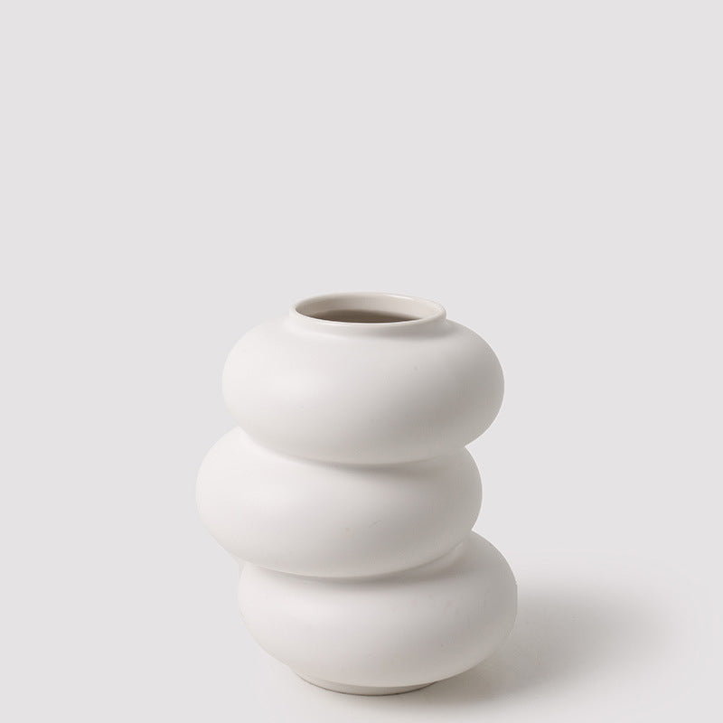 Nordic White Porcelain | Glazed Vases & Accents