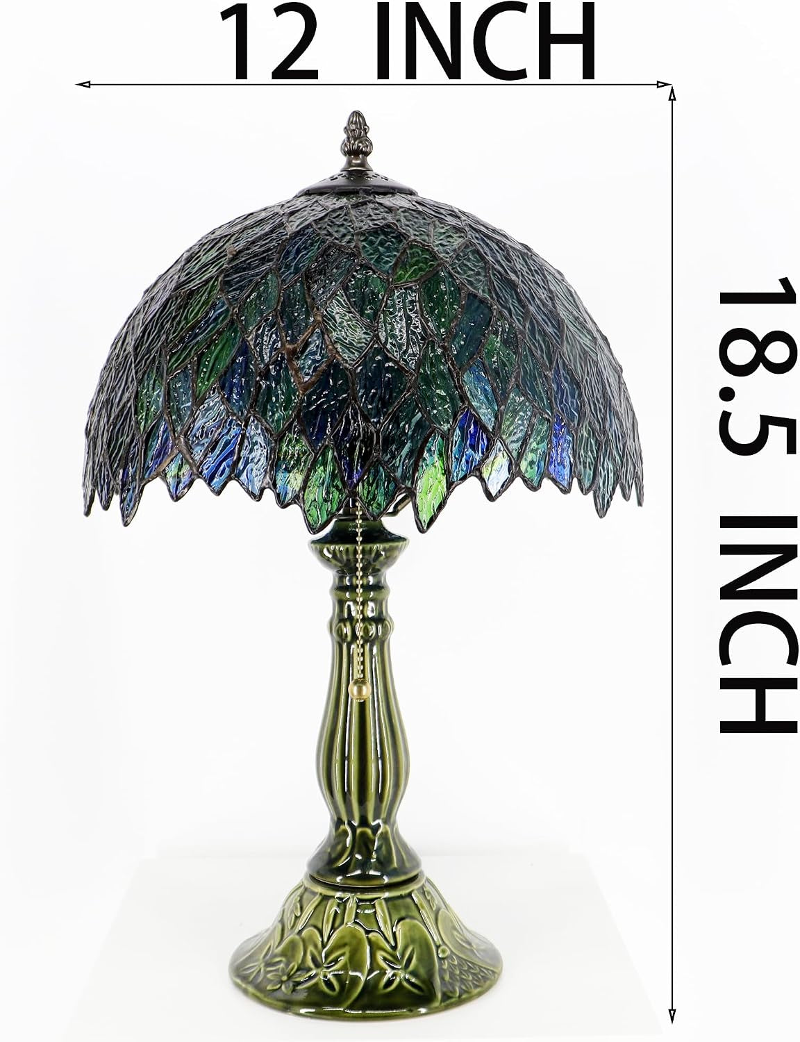 Wisteria Stained Glass Lamp | Handmade Tiffany-Style Shade
