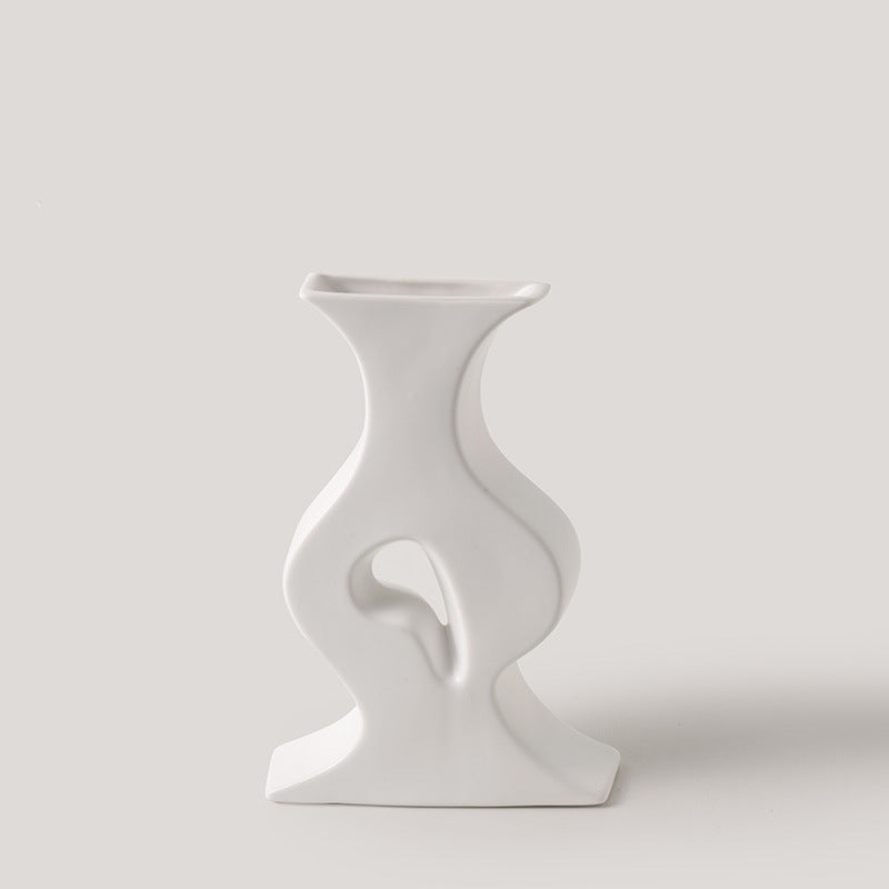 Nordic White Porcelain | Glazed Vases & Accents