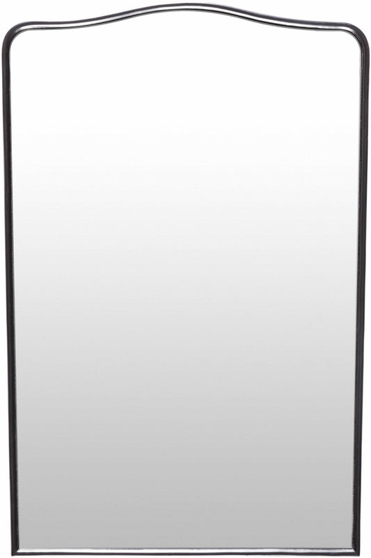 Haarsteeg Arched Wall Mirror | Black Crowned Frame