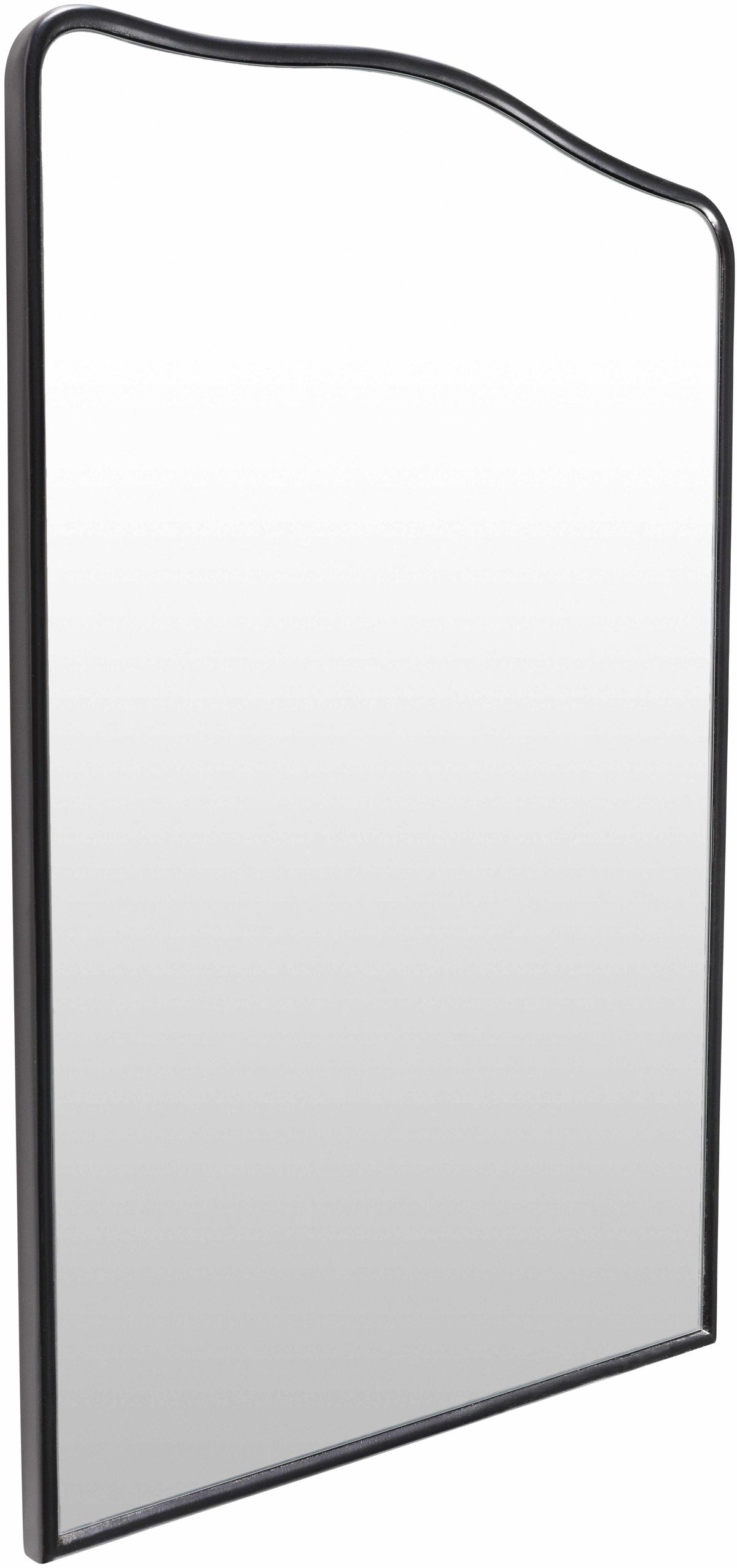 Haarsteeg Arched Wall Mirror | Black Crowned Frame