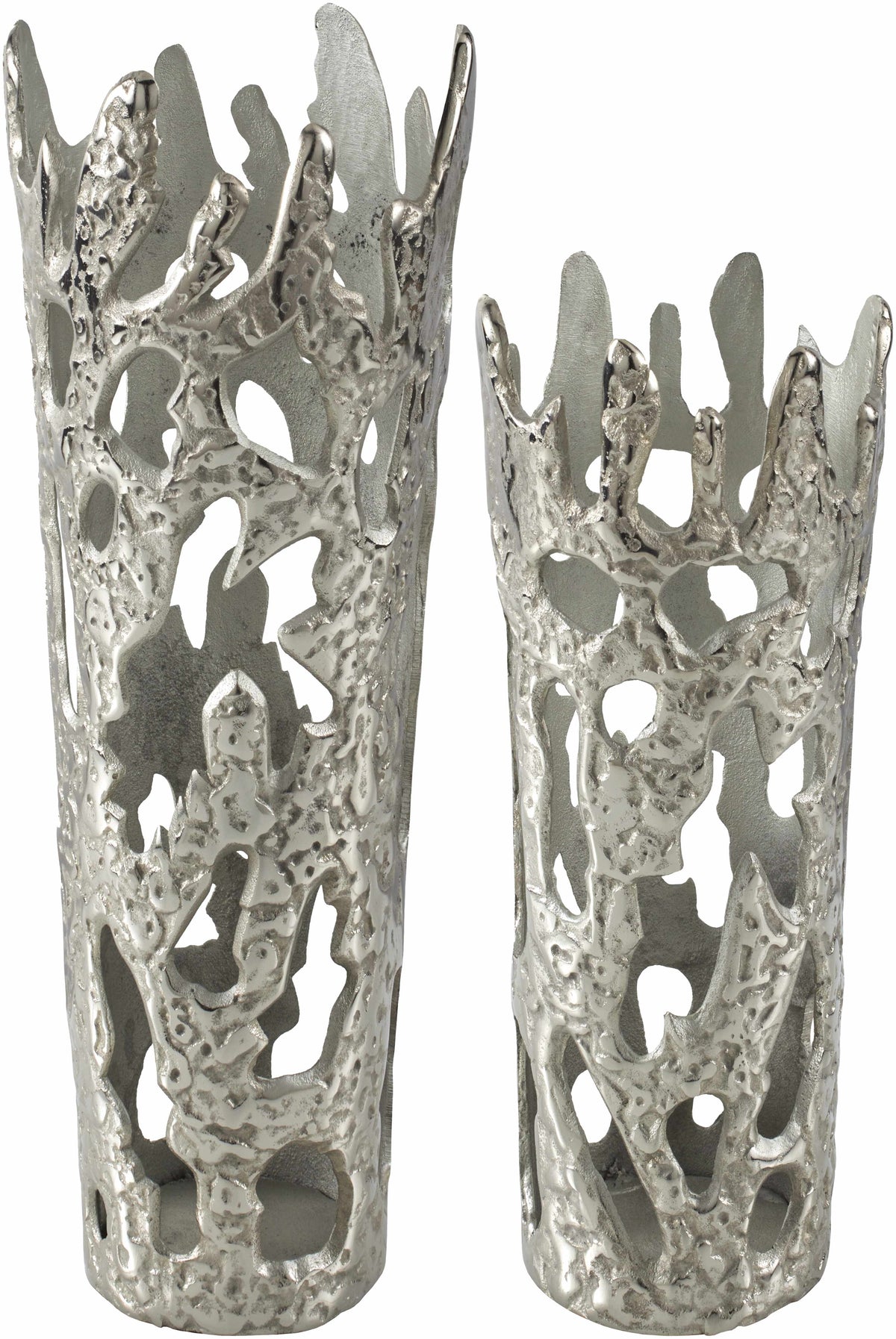 Kortessem Vase | Silver-Gray Aluminum