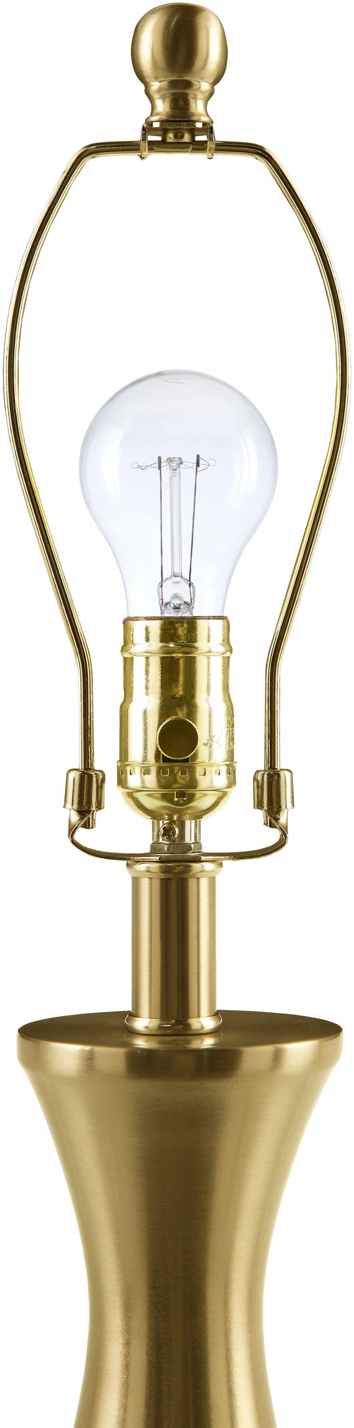 Khargapur Table Lamp | Crackle Glass & Antique Brass
