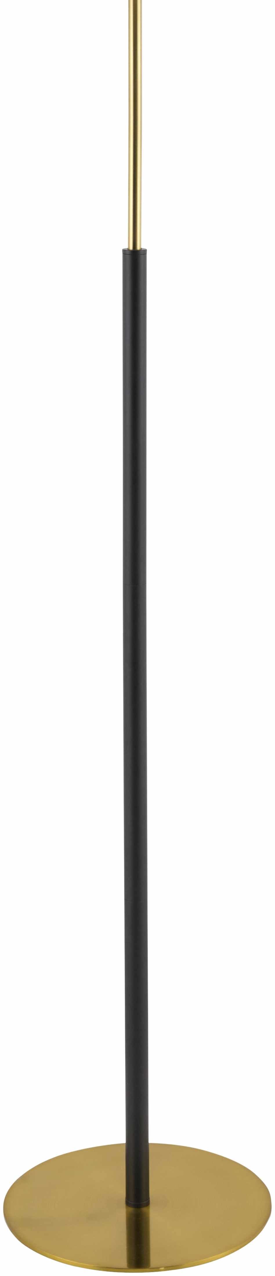 Pozzolengo Floor Lamp | Brass & Linen Taper Shade