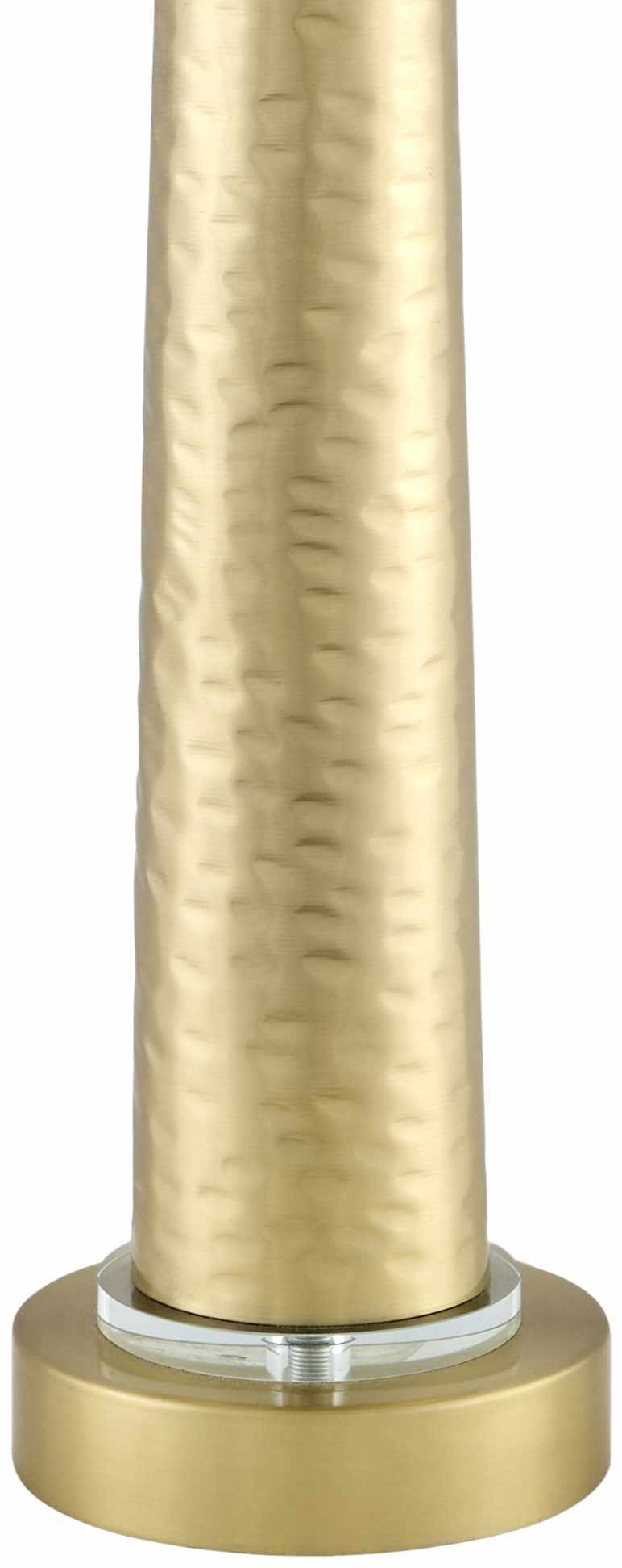 Penhalonga Table Lamp | Hammered Brass & Cotton Shade