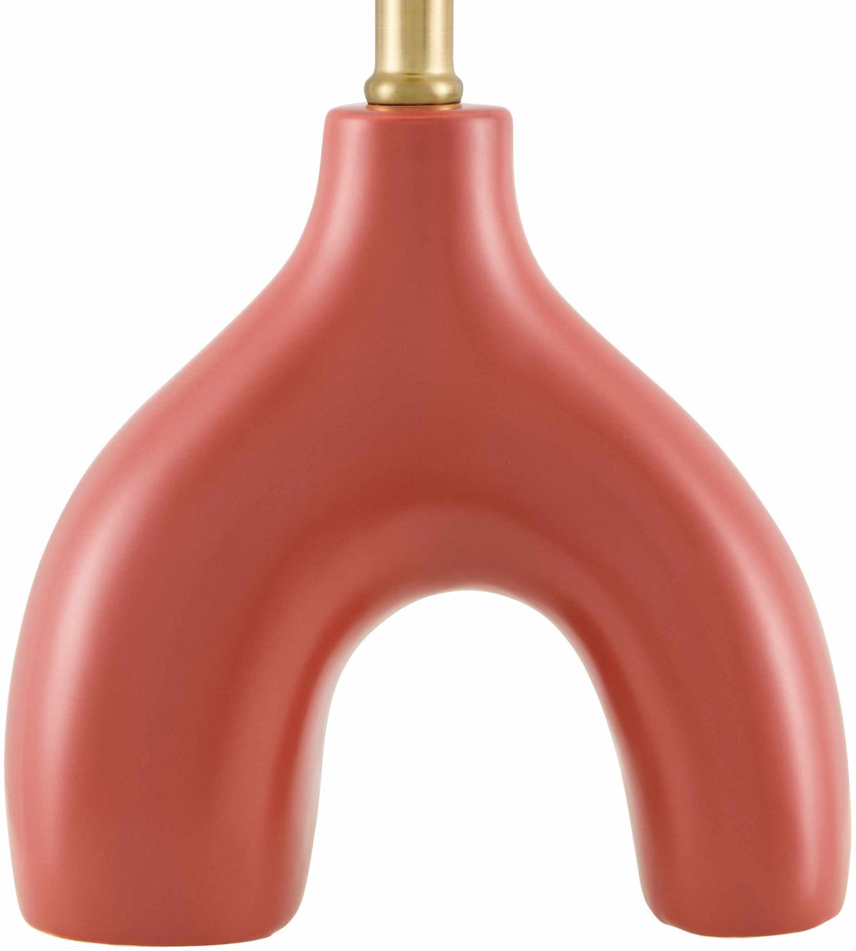 Pallevada Table Lamp | Red Ceramic & Linen Shade