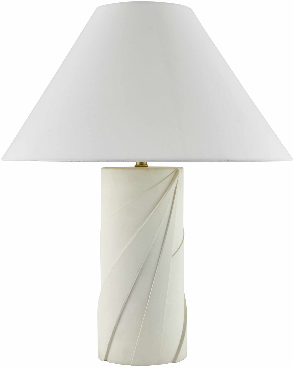 Riachuelo Table Lamp | Concrete Base & Cotton Shade