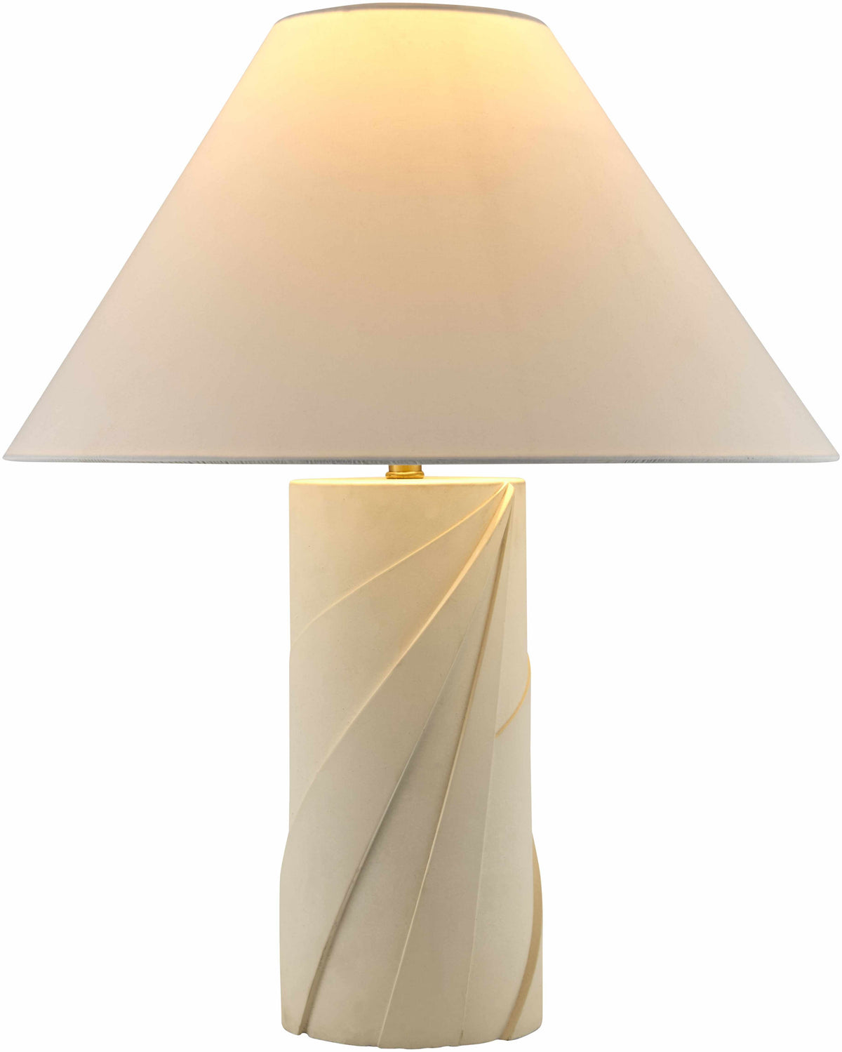 Riachuelo Table Lamp | Concrete Base & Cotton Shade