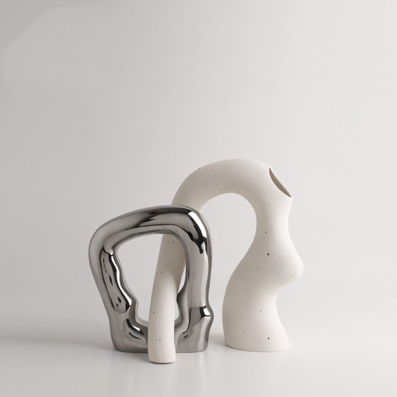 Nordic White Porcelain | Glazed Vases & Accents