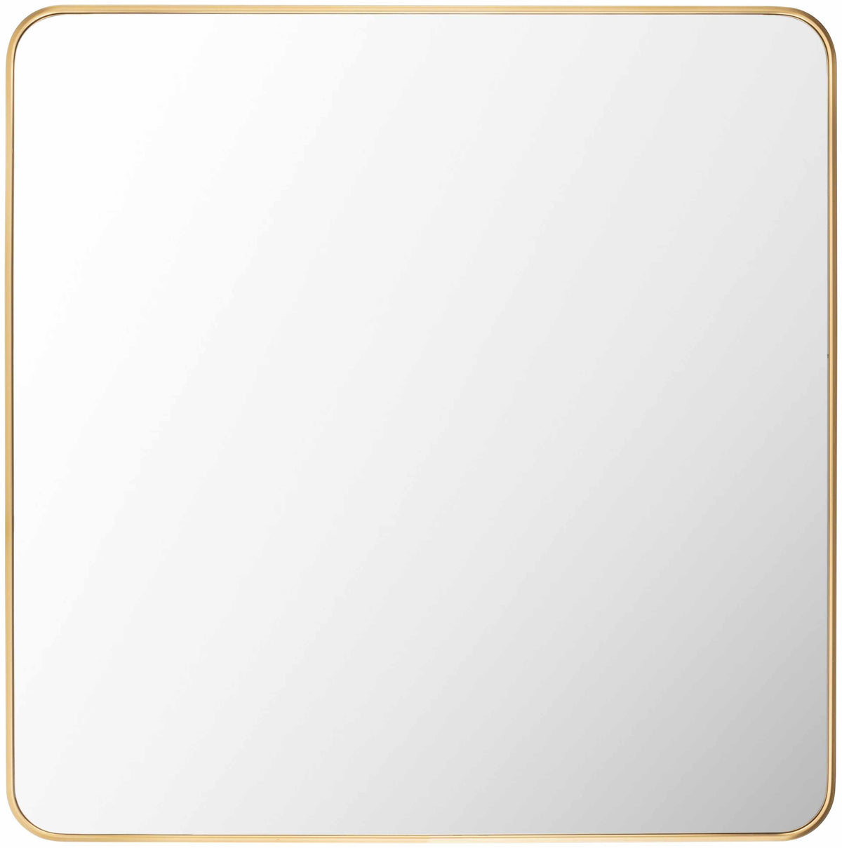 Ockenfels Square Mirror | Slim Gold Aluminum Frame