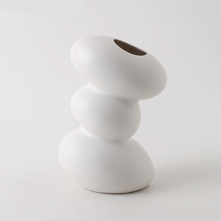 Nordic White Porcelain | Glazed Vases & Accents