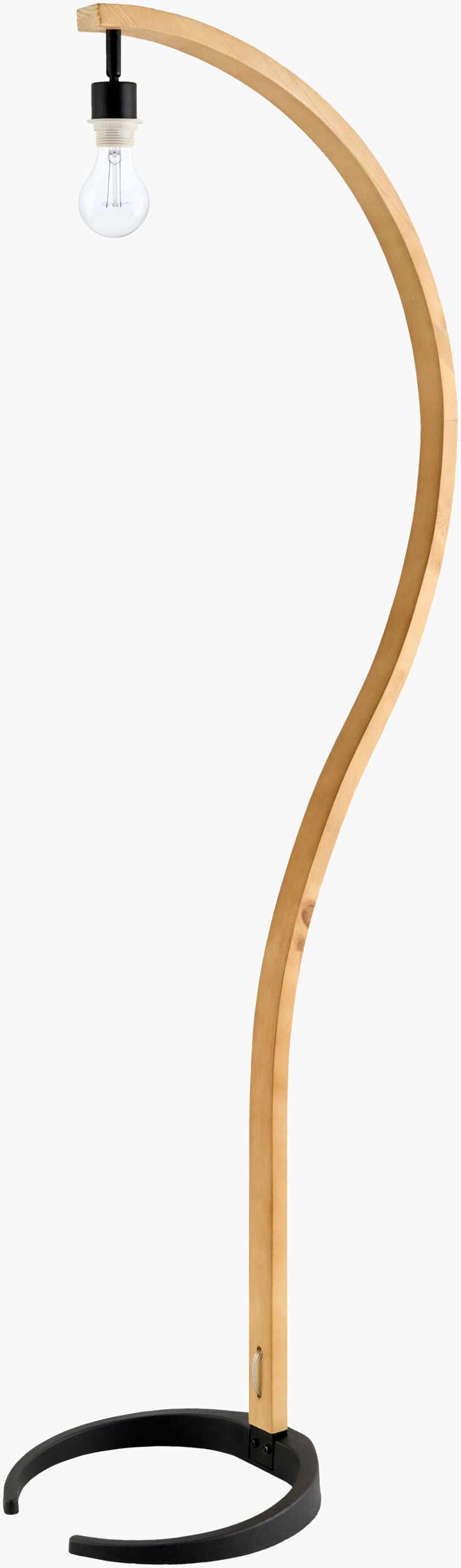 Sunchales Floor Lamp | Beechwood & Linen Shade