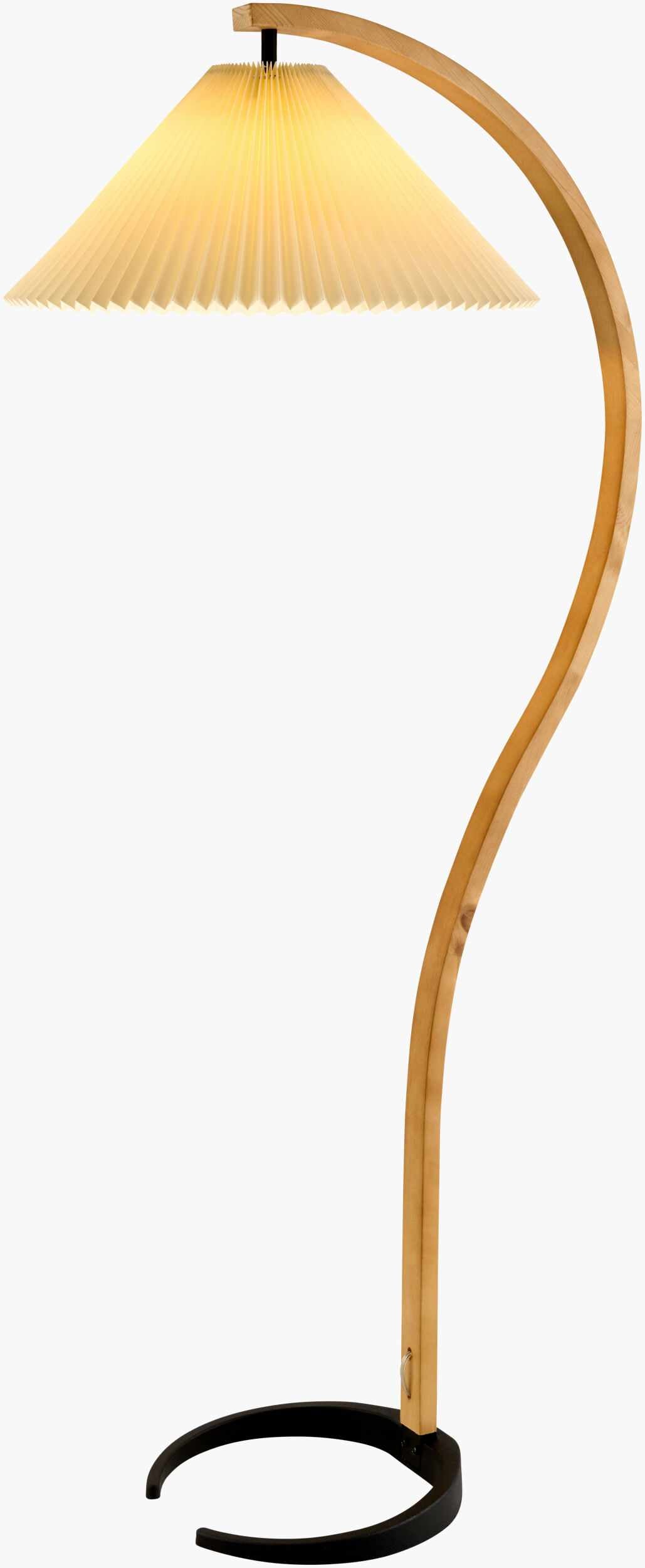 Sunchales Floor Lamp | Beechwood & Linen Shade