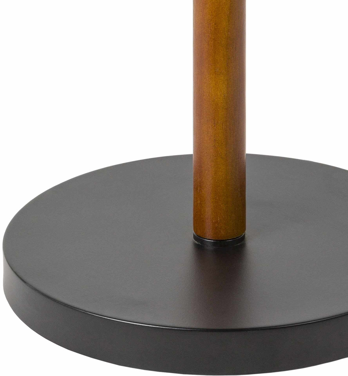 Ngomedzap Floor Lamp | Wood Column & Linen Shade