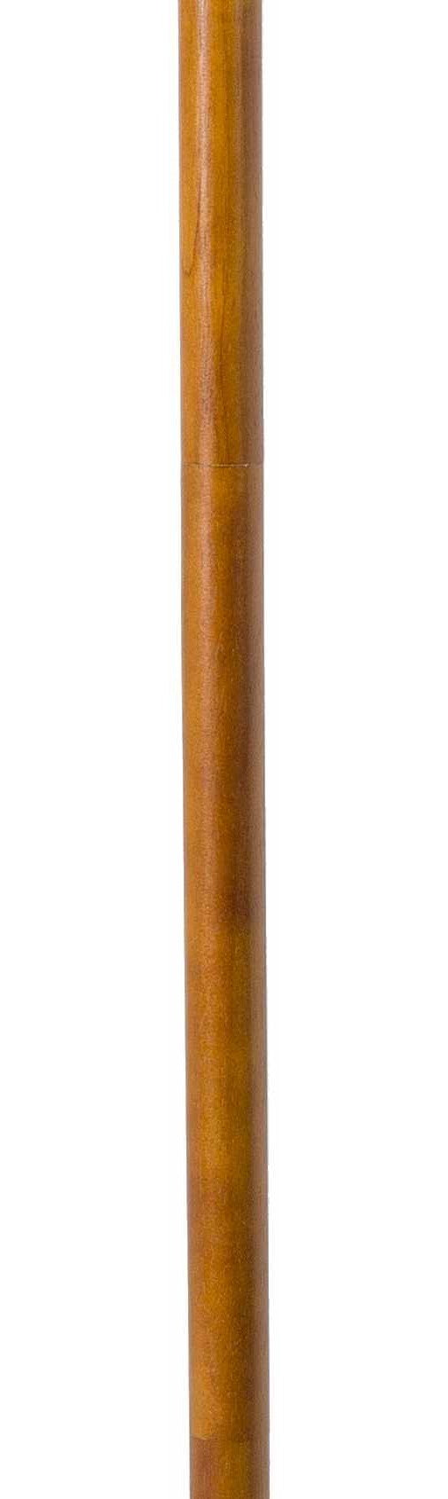 Ngomedzap Floor Lamp | Wood Column & Linen Shade